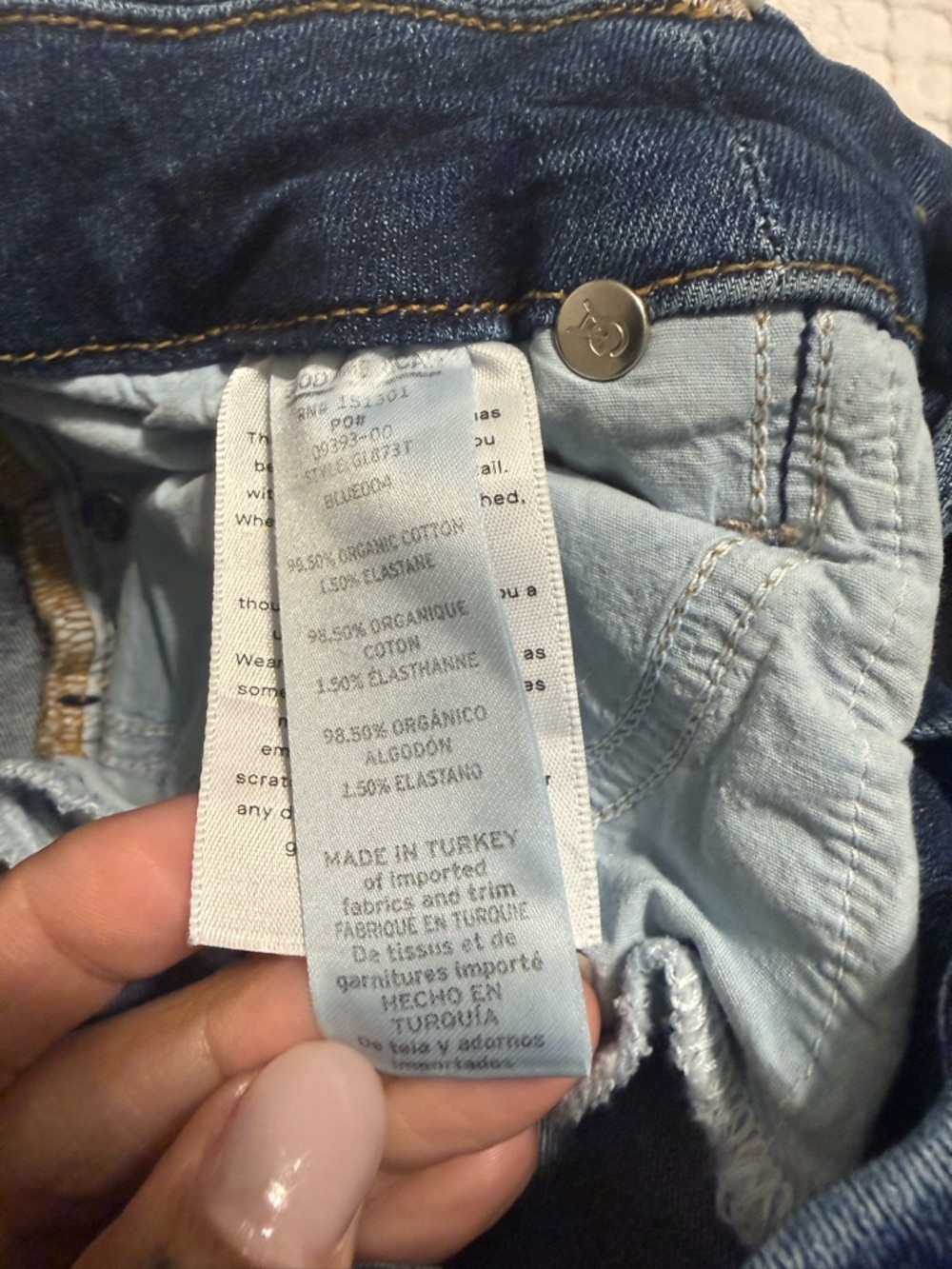 Dark Blue Women's Slim Jeans - Picture 8 of 9